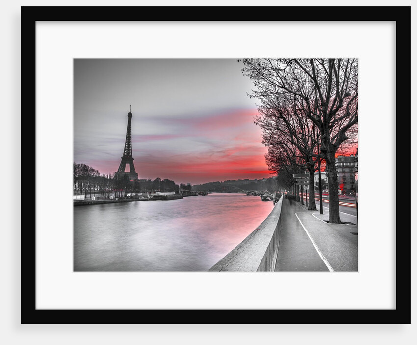 River Seine and Eiffel tower by Assaf Frank